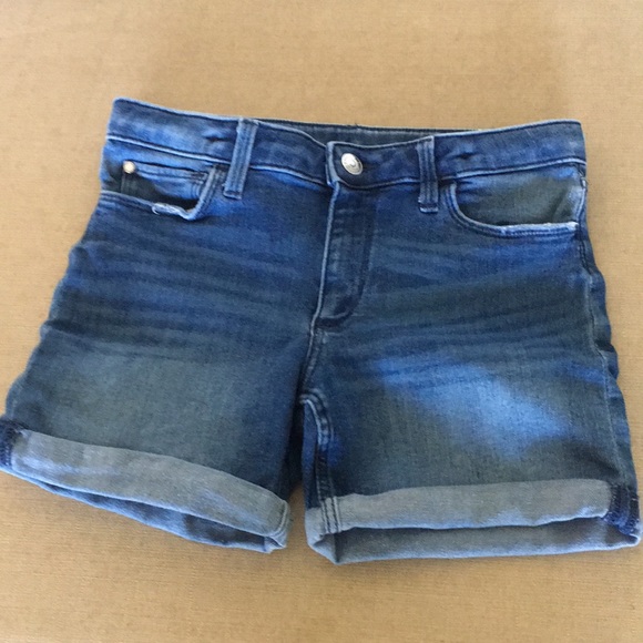 H&M brand &denim Girls Distressed Denim Shorts - Picture 1 of 8